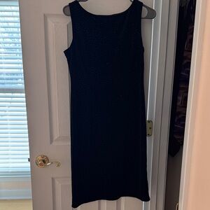 Liz Claiborne Black Sparkle Midi Dress